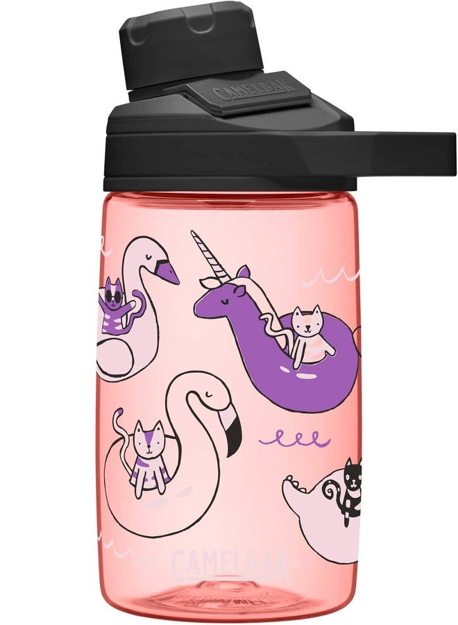 CamelBak Chute Mag BPA-Free Water Bottle, 14 oz, Floatie Cats - Image 1